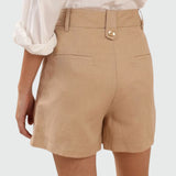 Shorts With Gold Buttons