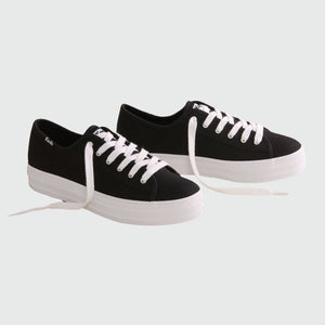 Triple Kick Organic Cotton Black Sneaker