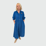 Cord Solid Dress Collar