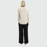 Cord Solid Trouser Flared