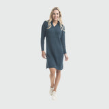 Knits Dress Ribbed Collar