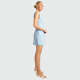 Contrast stitching Detail Vest Dress