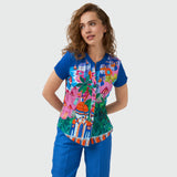 Iris Button Through Top
