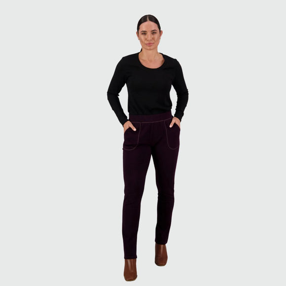 Merino Relaxed Slim Pul On Pant