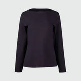 Boat Neck Long Sleeve Top