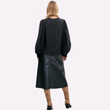 Victoria Faux Leather Skirt